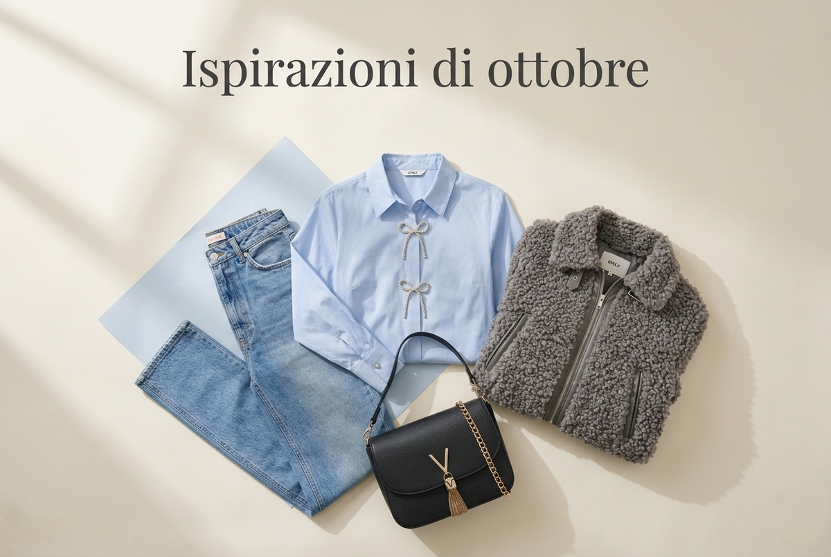 Ispirazioni di ottobre: denim, azzurro e dettagli che fanno il look