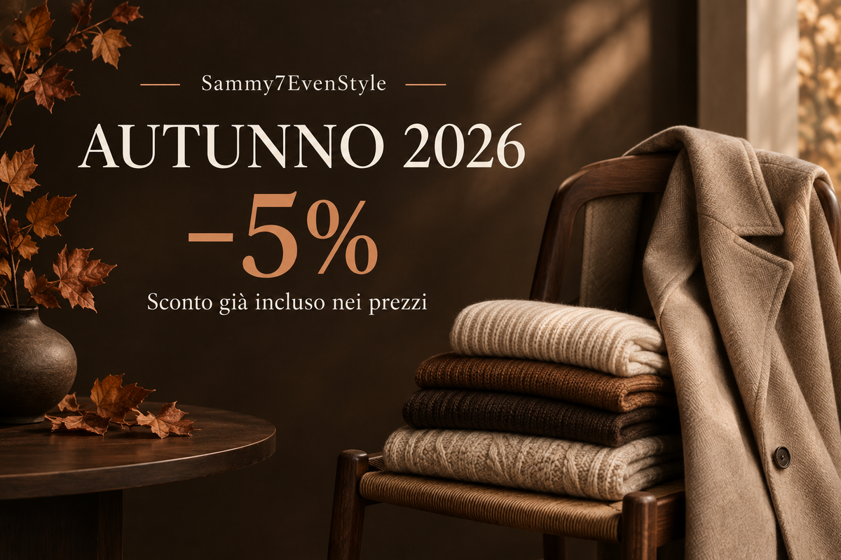 Autunno 2026: rinnova il tuo stile con il 5% di sconto
