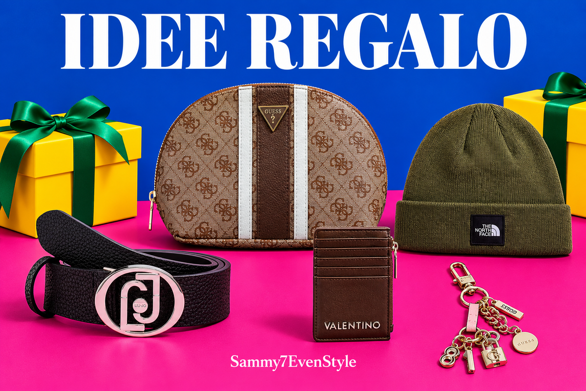 Copertina Idee regalo con colori vivaci e prodotti Guess, Liu Jo, Valentino Bags e The North Face