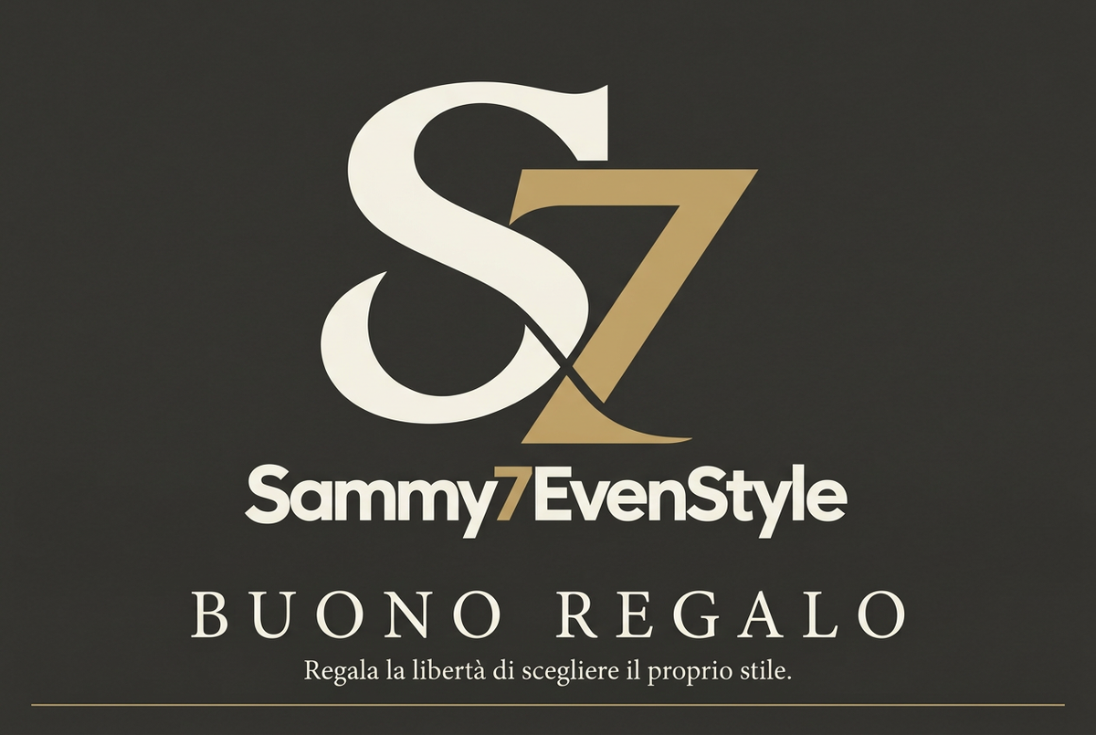 Grafica buono regalo Sammy7EvenStyle antracite e oro