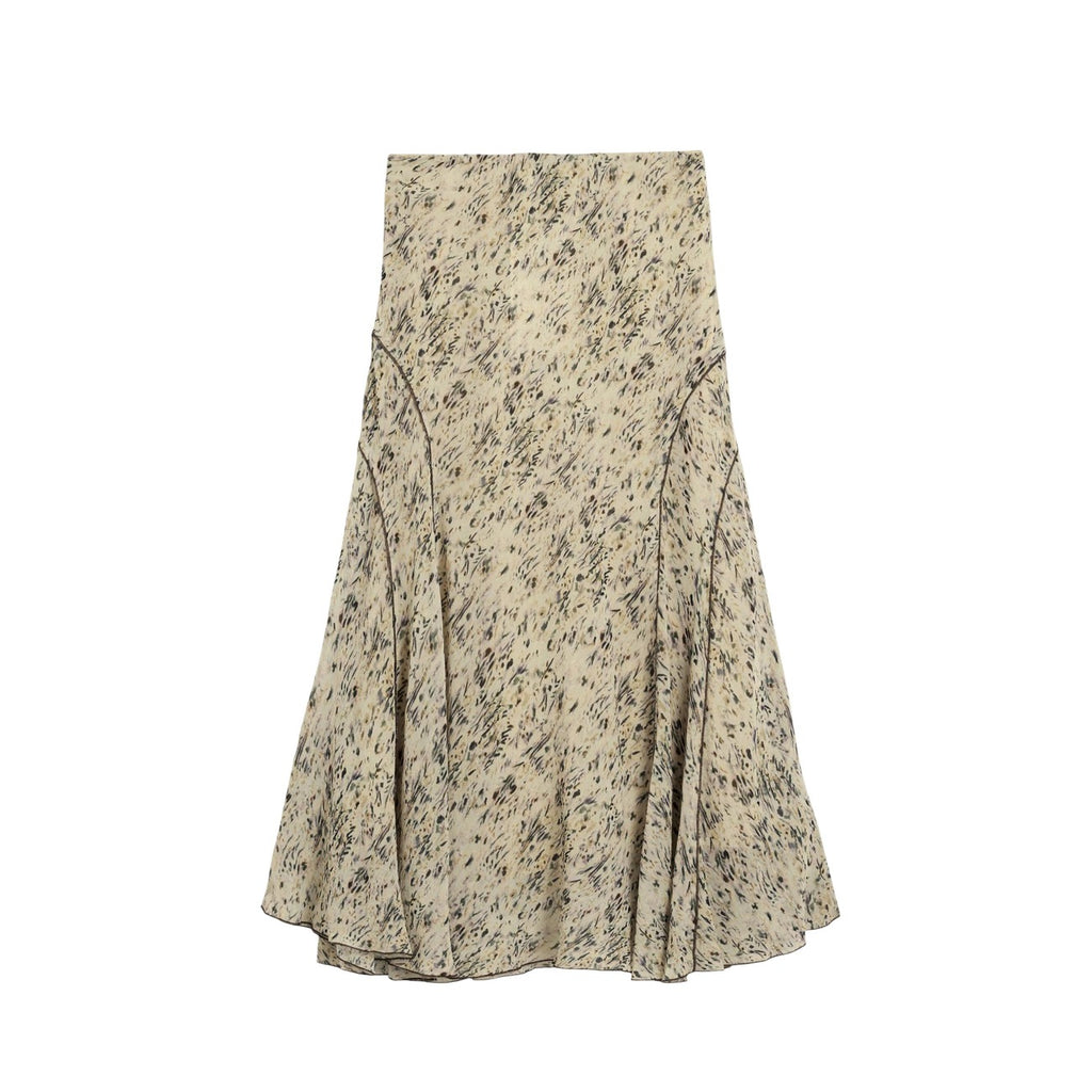 Desigual Gonna Donna Beige Fantasia Colorata Primavera Estate In Poliestere