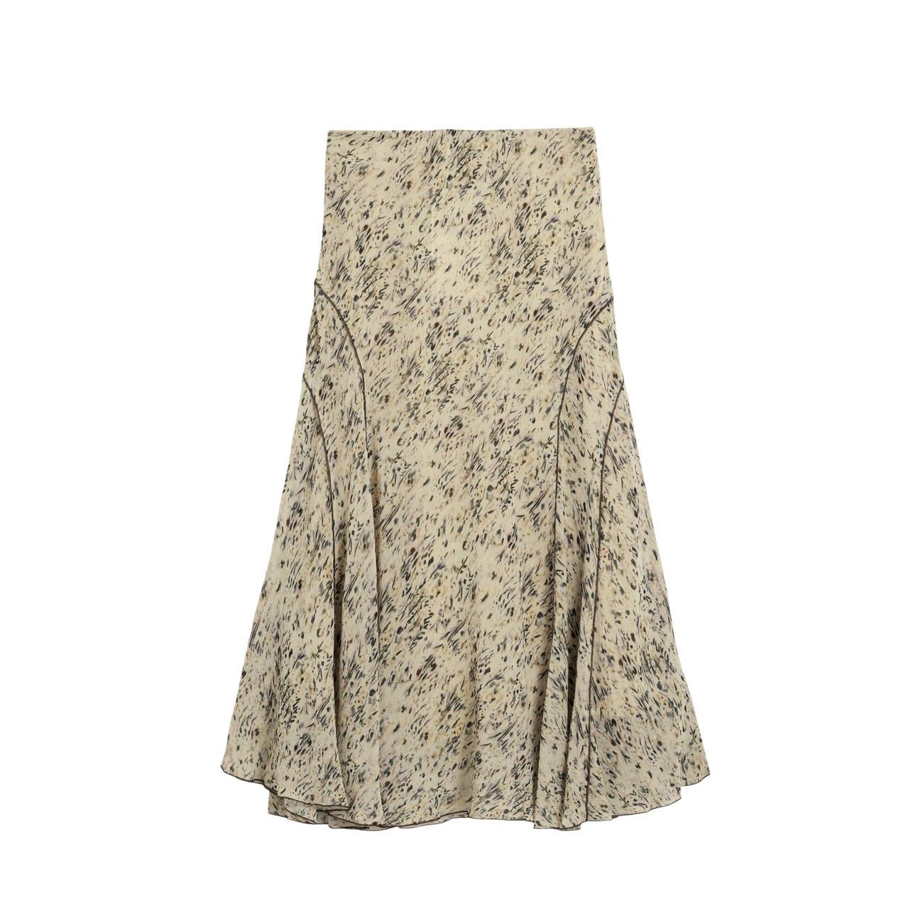 Desigual Gonna Donna Beige Fantasia Colorata Primavera Estate In Poliestere