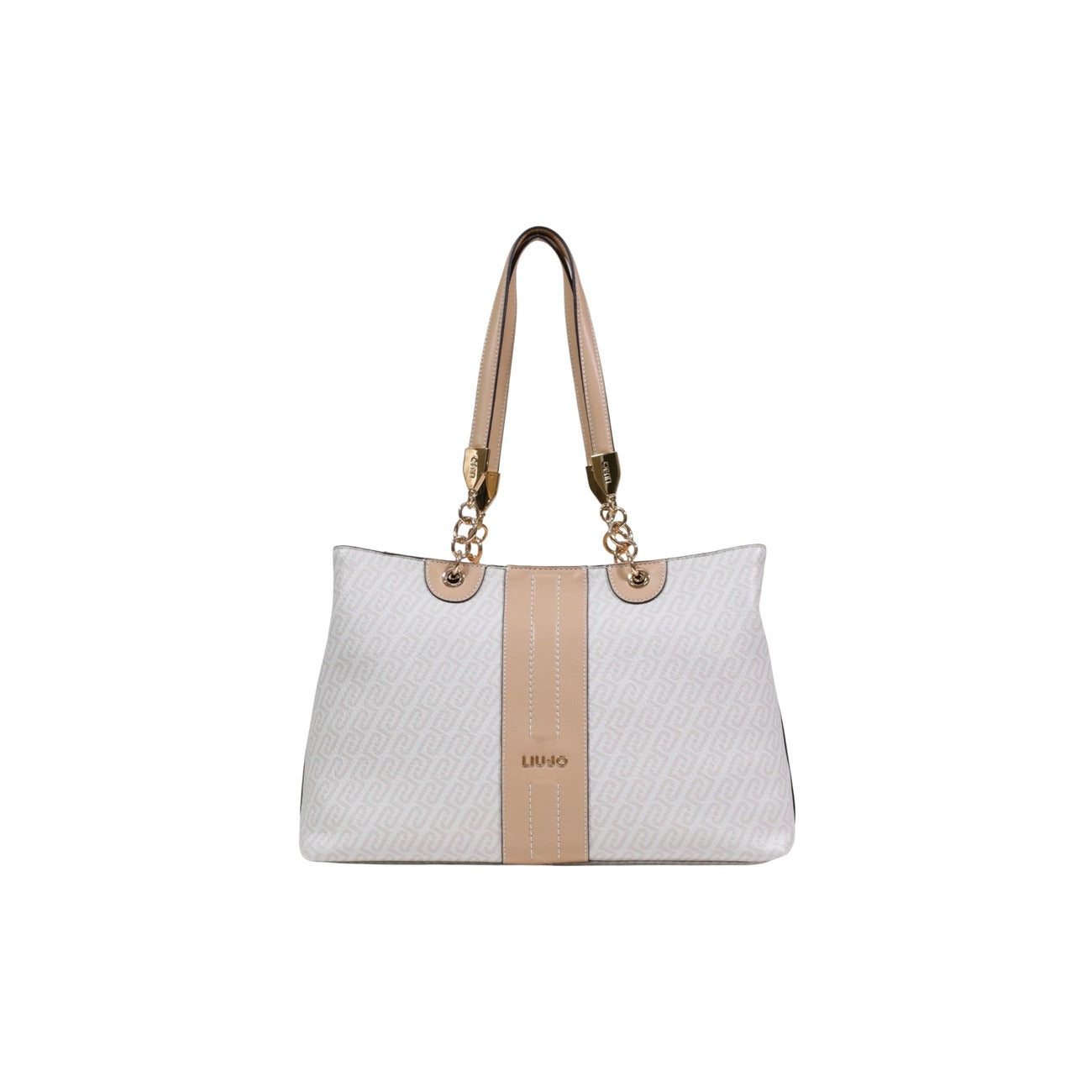 Liu Jo Borsa Donna Tote Beige 38 x 24 x 15 Cm Con Zip