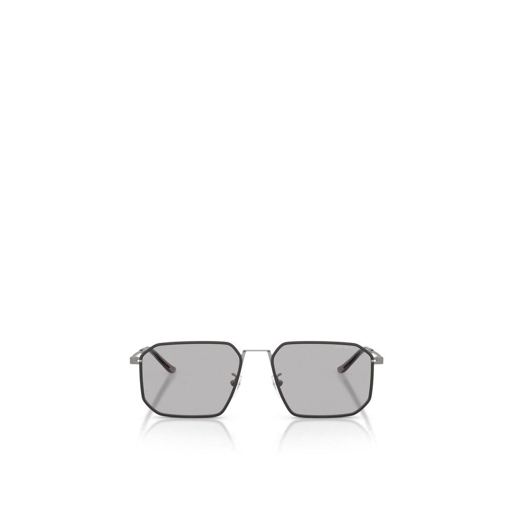 Emporio Armani Occhiali Da Sole Uomo Grigio Metallo Design Irregolare