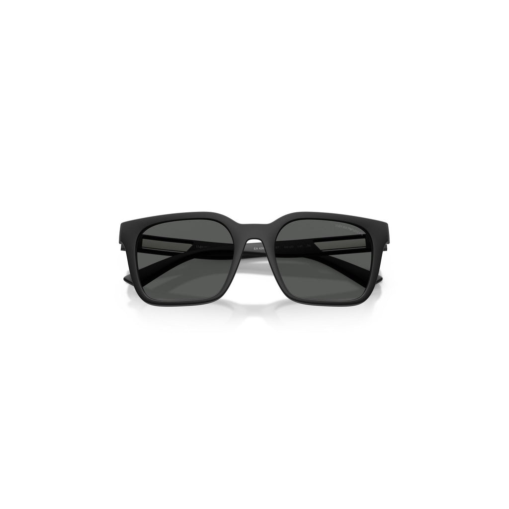 Emporio Armani Occhiali Da Sole Uomo Nero Acetato Quadrato 54 Mm