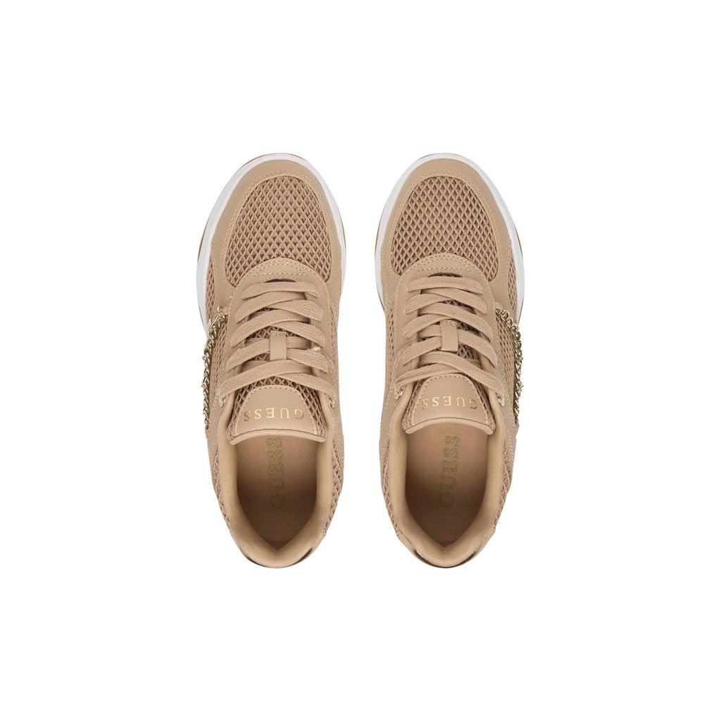Guess Sneakers Donna Beige Con Fibbia Sportive Primavera Estate