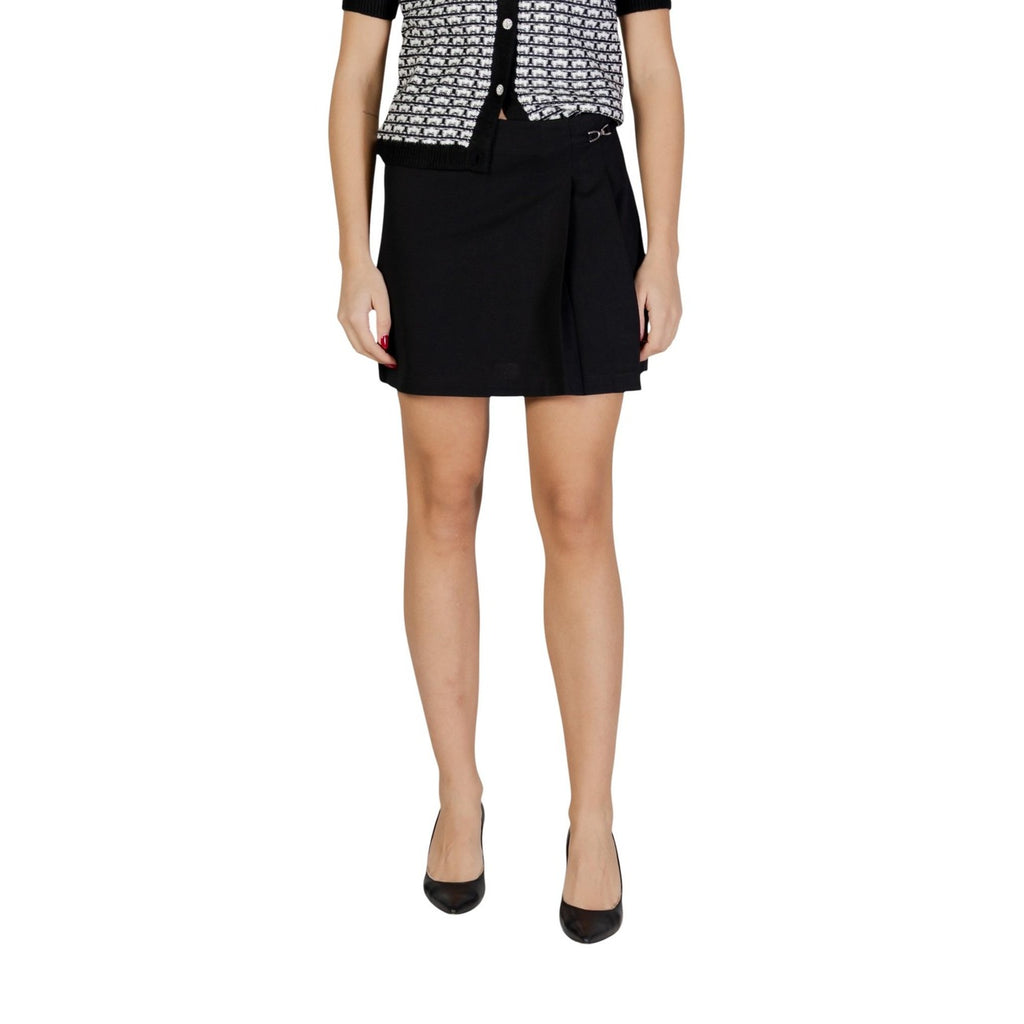 Only Gonna Midi Donna Nera Primavera Estate Con Cerniera