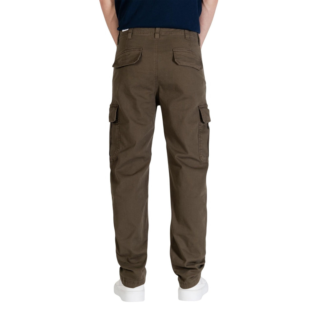 Tommy Hilfiger Jeans Pantaloni Uomo Verde Cotone Organico Slim