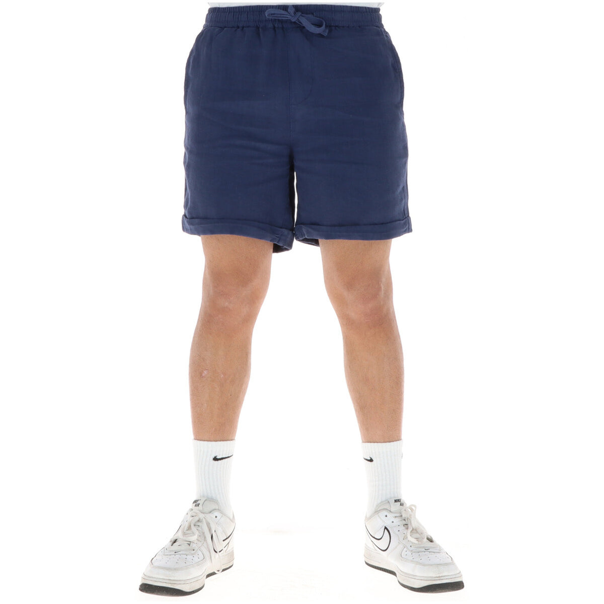 Abbigliamento Bermuda Lyle & Scott Lyle And Scott Bermuda Uomo 100 Per Cento Lino Verde Primavera Estate