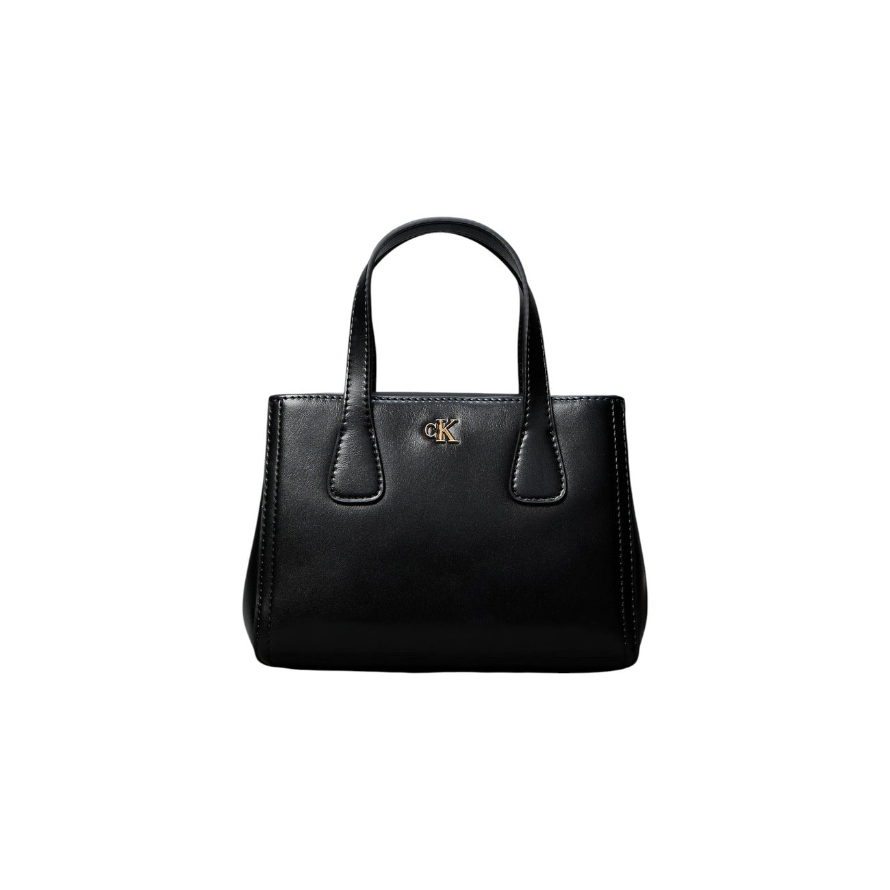 Calvin Klein Borsa Donna Mini Tote Crossbody Nera In Pelle Sintetica Con Zip Tasca Interna 20x14x7 cm
