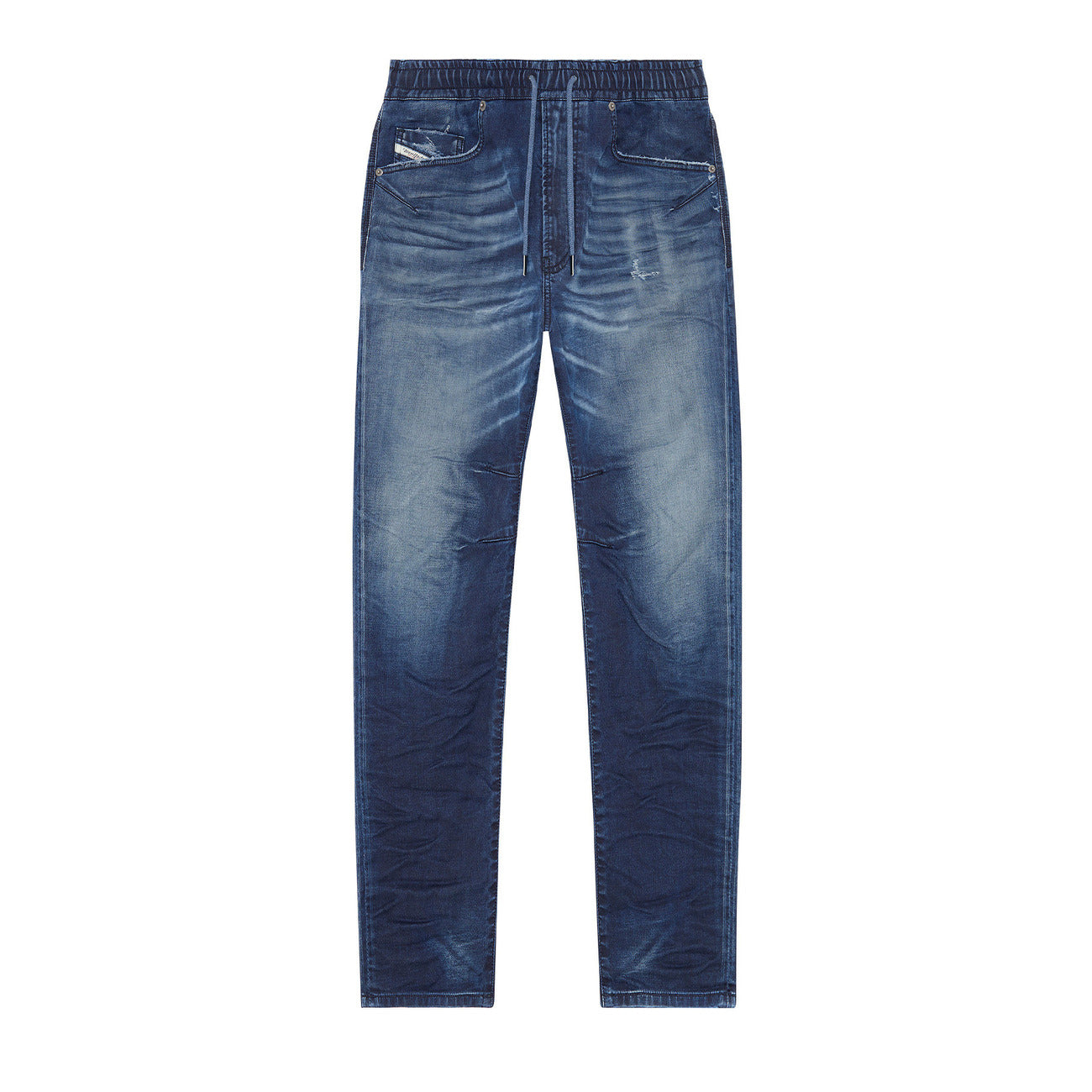 Diesel Jeans Uomo Blu Effetto Consumato Made In Italia Primavera Estate