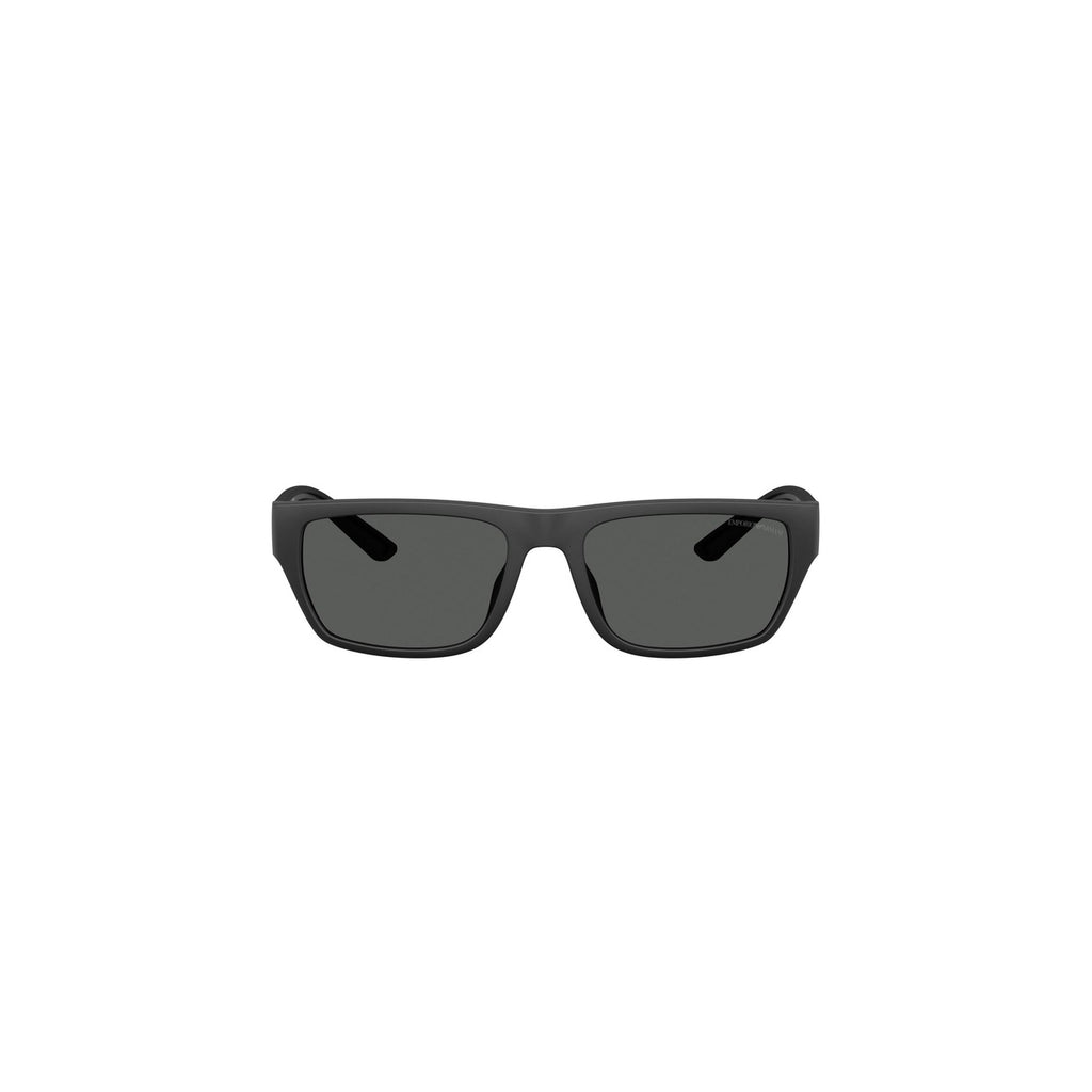 Emporio Armani Occhiali Da Sole Uomo Nero Acetato Quadrati Rettangolari