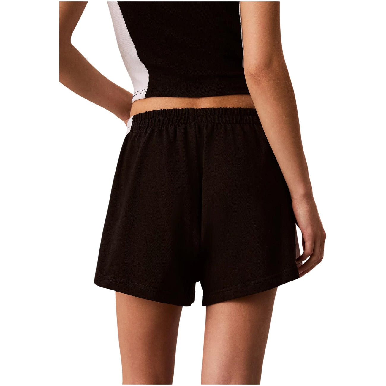 Calvin Klein Jeans Shorts Donna Cotone Nero Primavera Estate