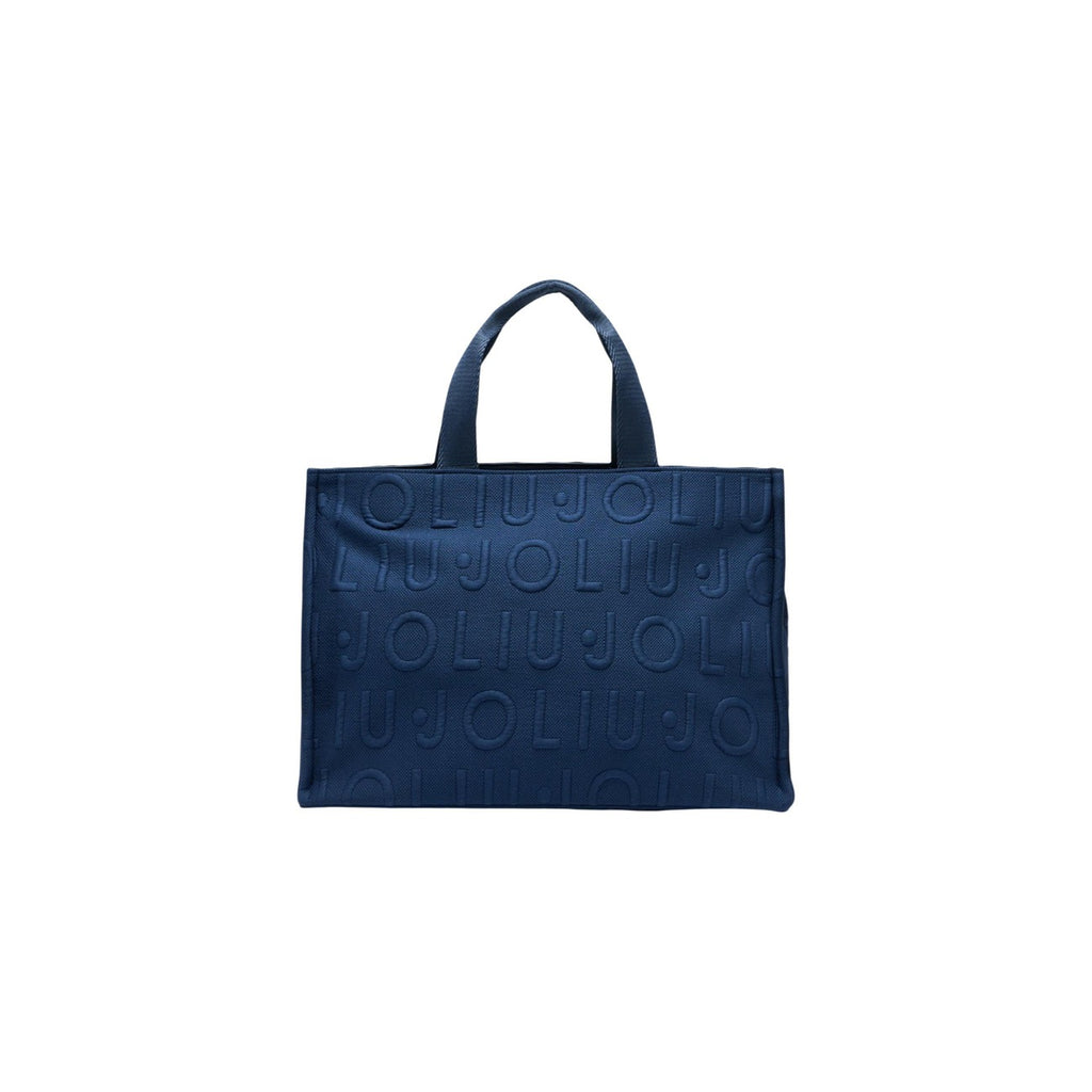 Liu Jo Borsa Donna Tote Blu Con Tracolla Logo Bubble 41x30x10cm
