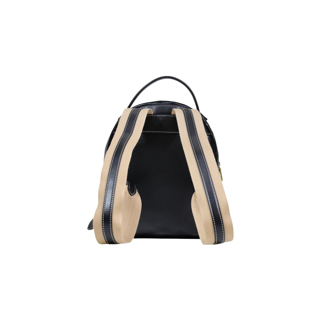 Love Moschino Zainetto Donna Nero Con Zip Tasche Interne Esterne