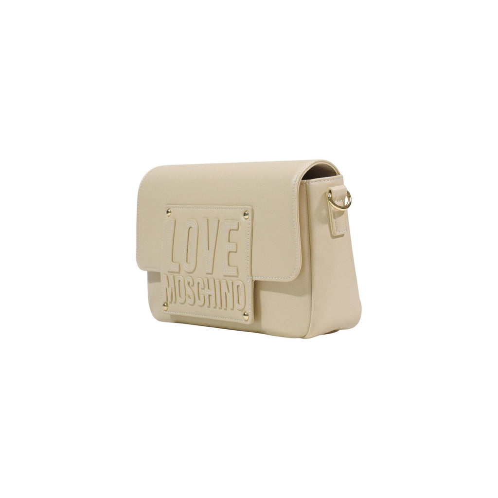 Love Moschino Borsa Donna Beige In Poliuretano 15x25x6 Cm