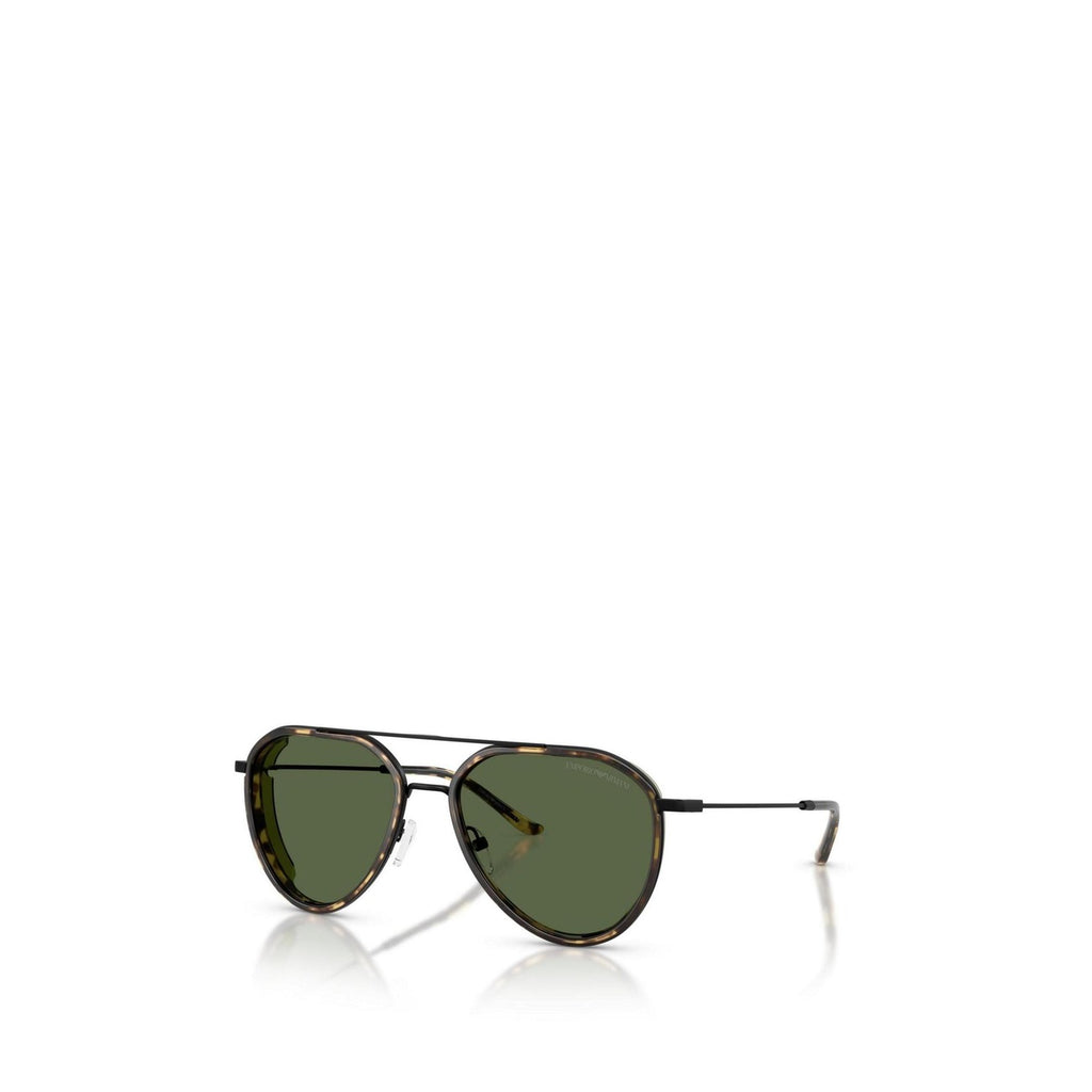 Emporio Armani Occhiali Da Sole Uomo Aviator Metal Nero Protezione UV