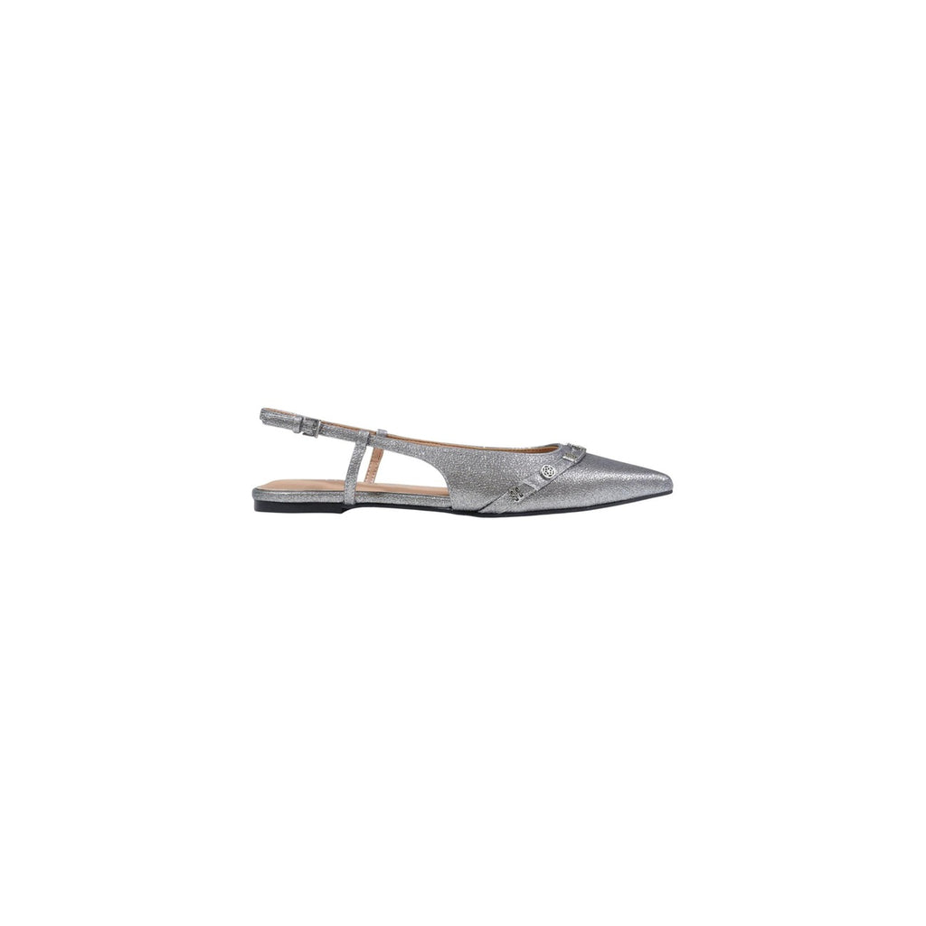 Guess Scarpe Basse Donna Grigie Punta Con Cinturino Fibbia Primavera