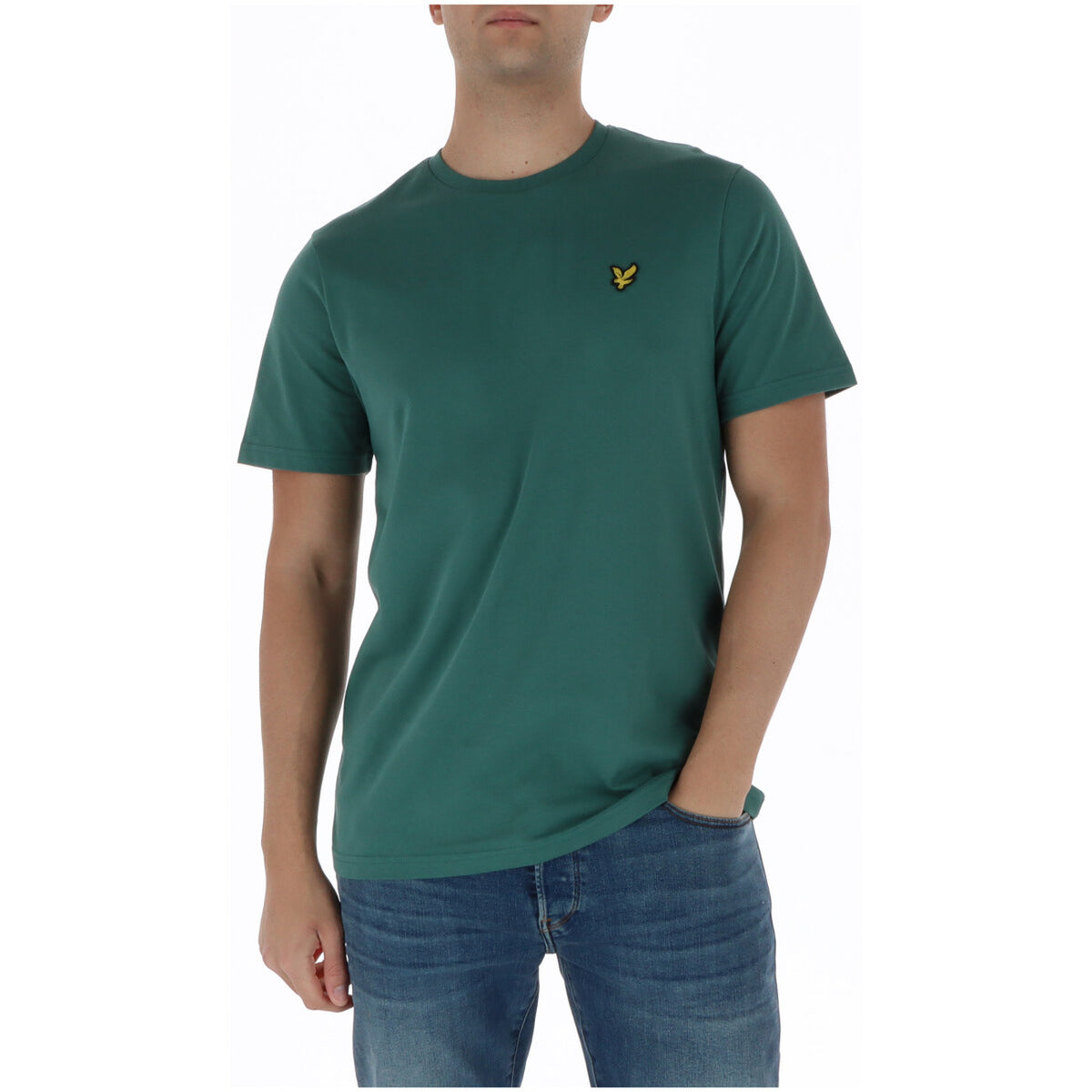 Abbigliamento T-shirt Lyle & Scott Lyle E Scott T Shirt Uomo Rosa Girocollo Cotone Puro Maniche Corte Estate