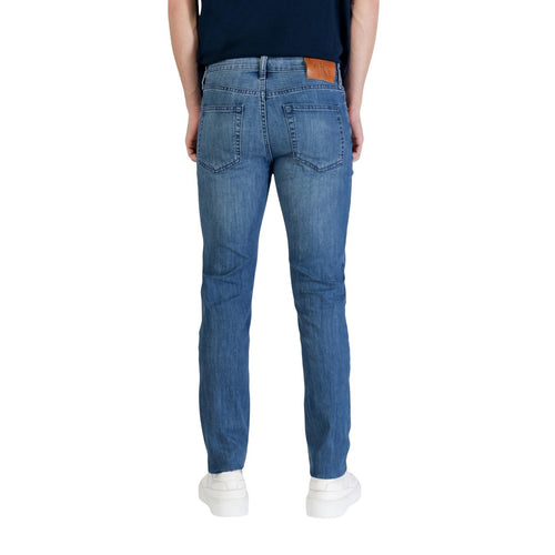 Calvin Klein Jeans Uomo Pantaloni Jeans Blu Primaverili Slim