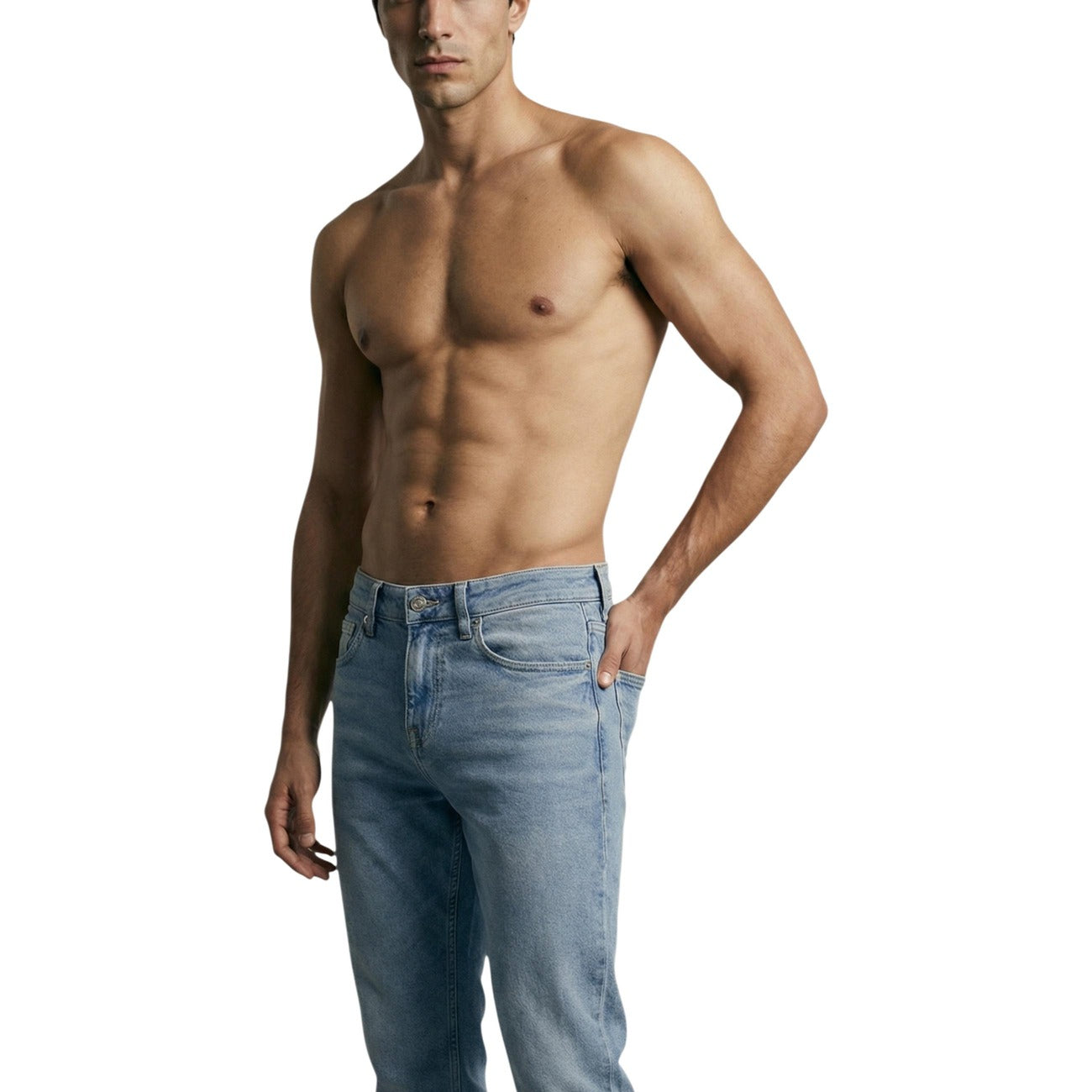 Guess Jeans Uomo Blu Cotone Elasticizzato Slim Primavera Estate