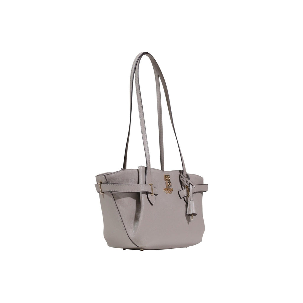 Guess Borsa A Spalla Donna Grigio In Poliuretano Primavera Estate