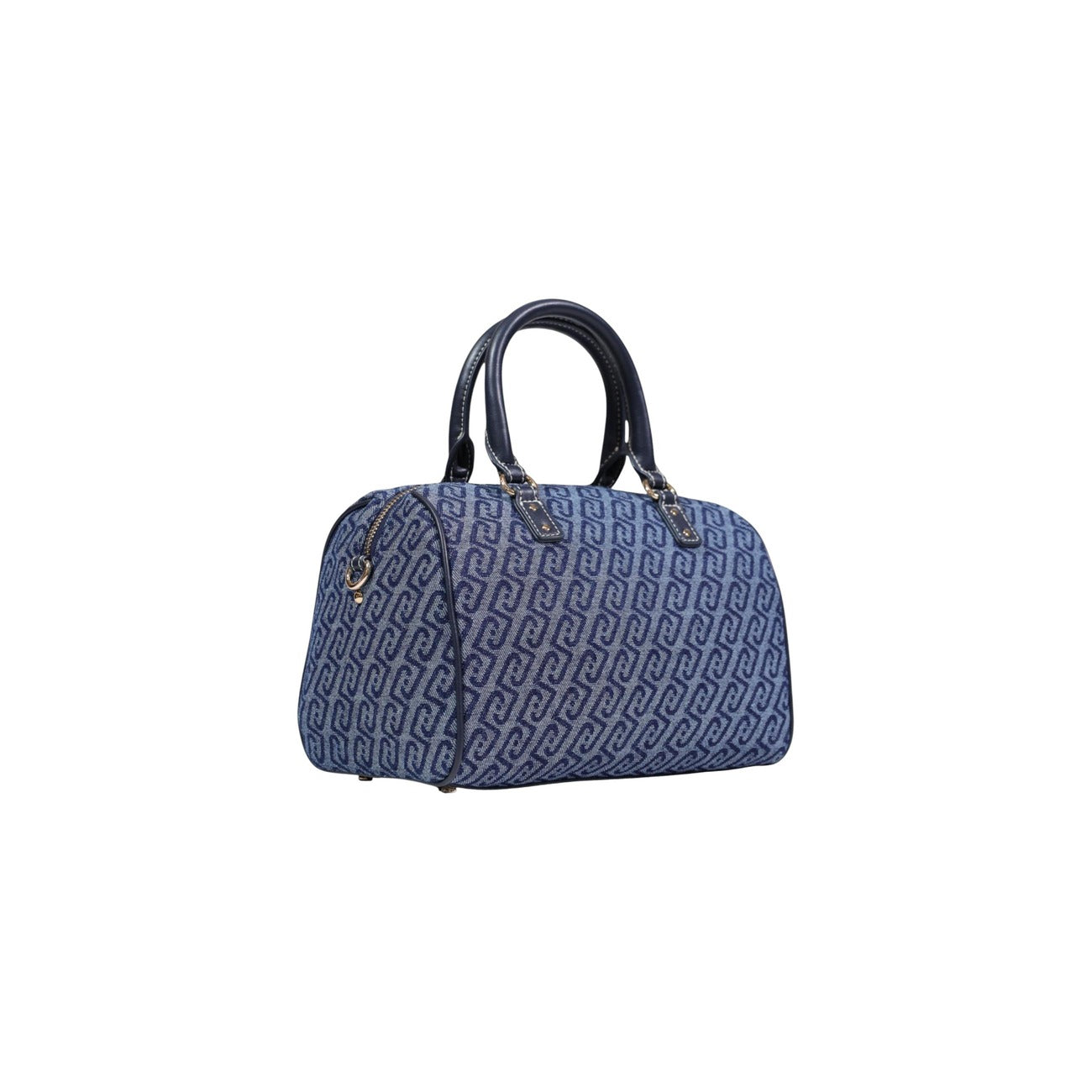 Liu Jo Borsa Donna Satchel Blu In Cotone 80 Percento Con Tracolla 33x17x15 Cm