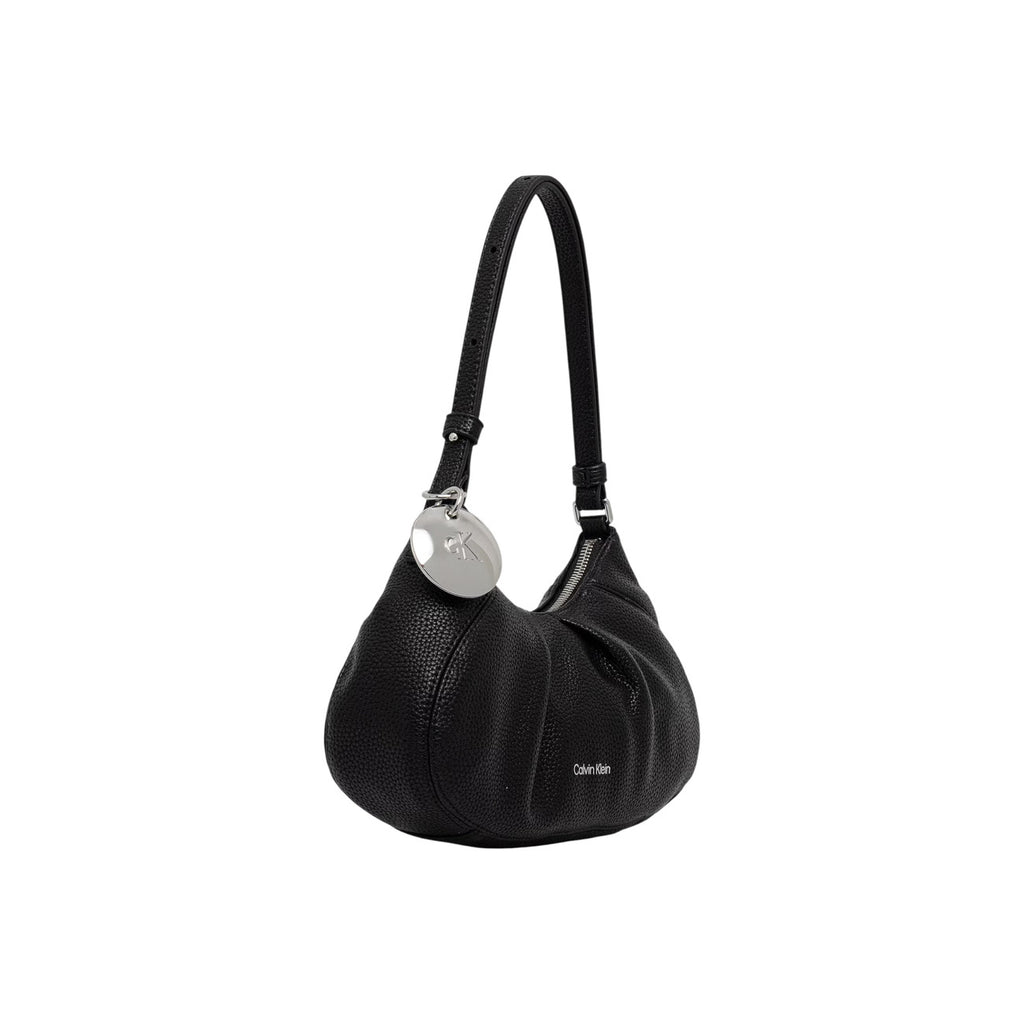 Calvin Klein Borsa Donna Nera Con Chiusura A Cerniera Tasche Interne Engraved HW Small Bag 28x16x7 cm