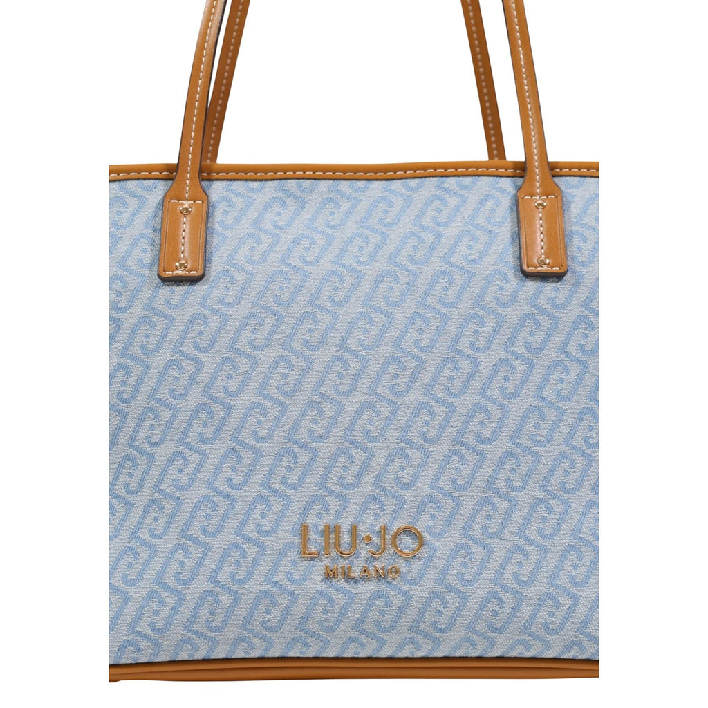 Liu Jo Borsa Donna Azzurro Stampa Tote A Mano 30x23x12 Cm