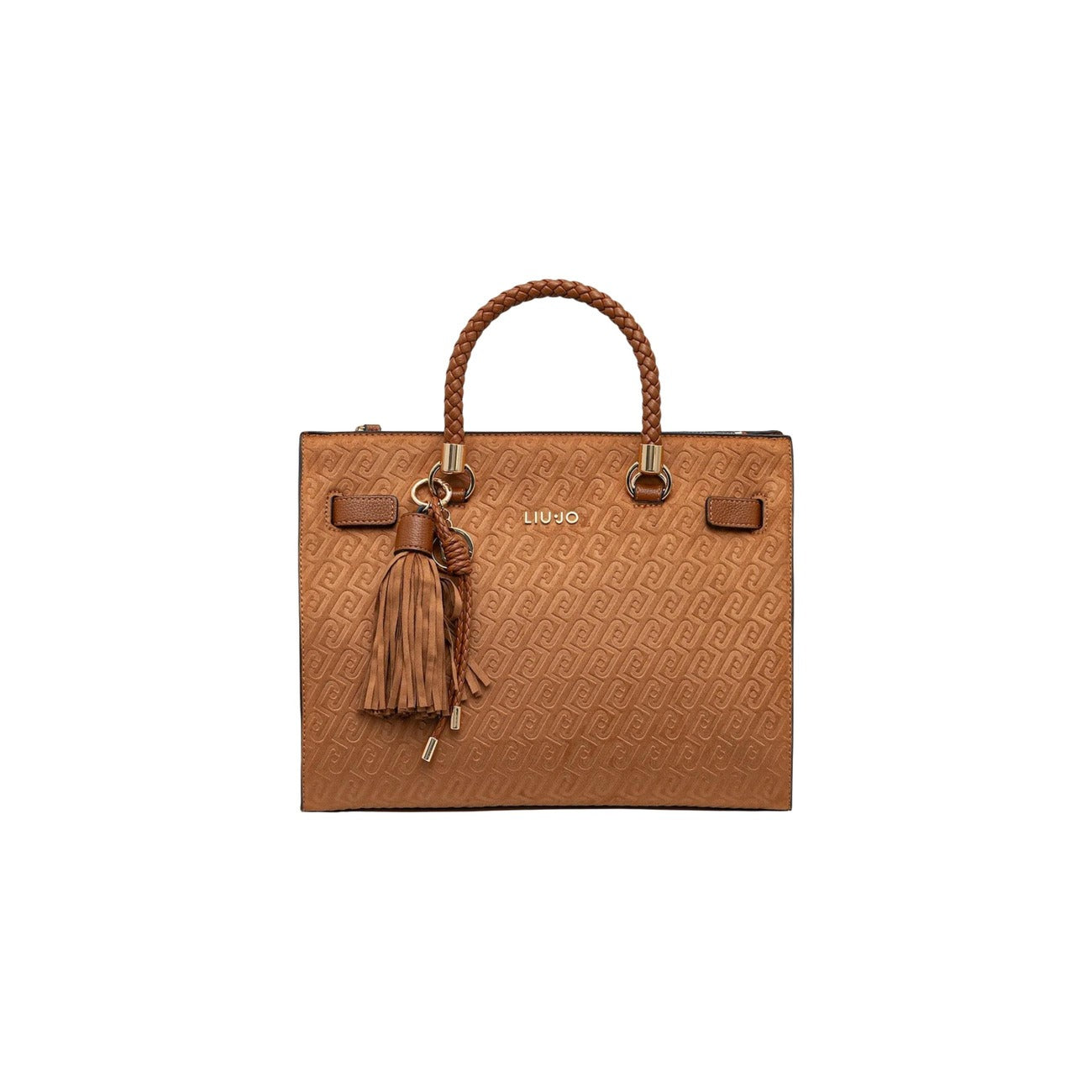 Liu Jo Borsa Donna Beige A Mano Con Tracolla 32x25x17 Cm Elegante