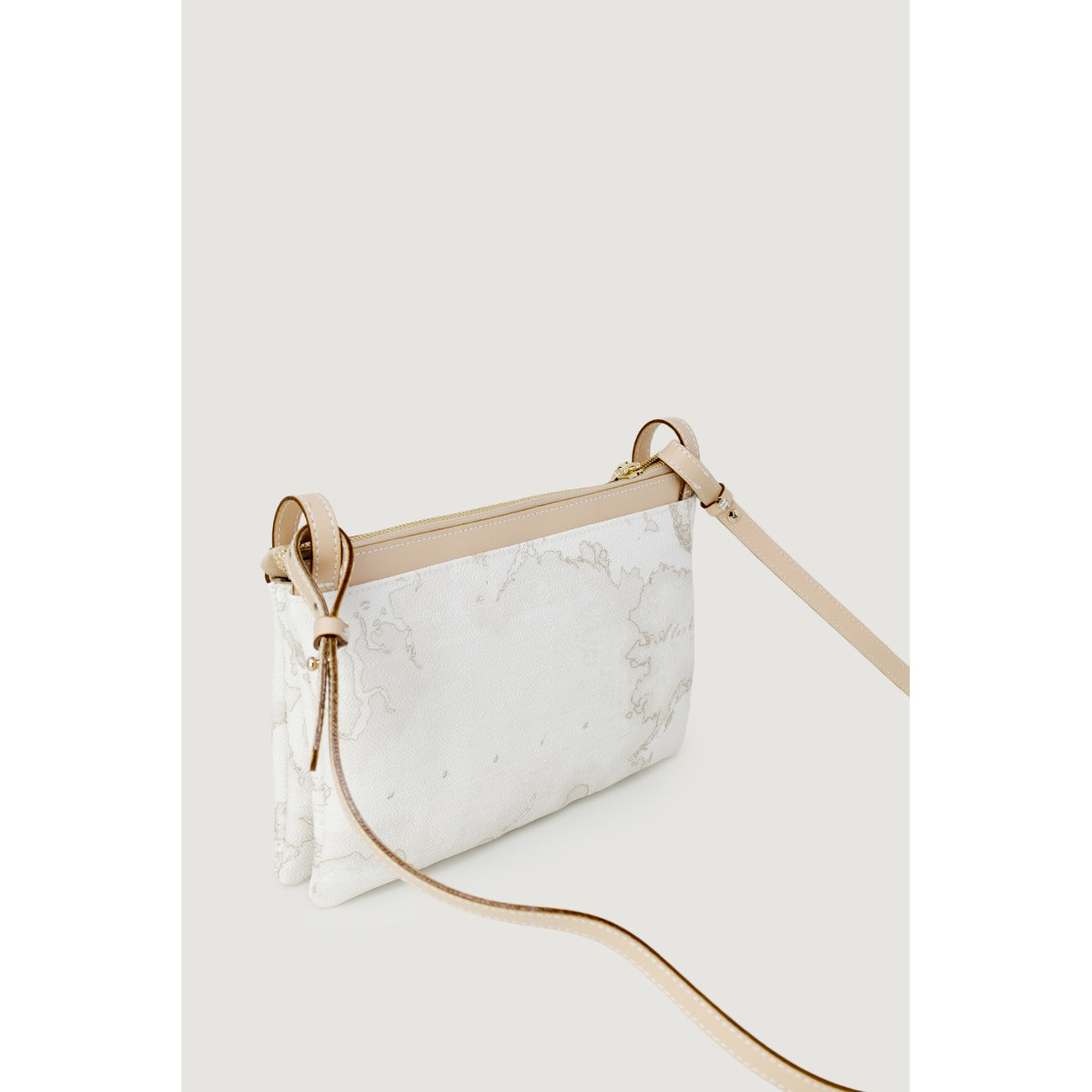 Alviero Martini Prima Classe Borsa Donna Tracolla Bianco Made In Italia Primavera Estate 24x16.5x5.5 Cm