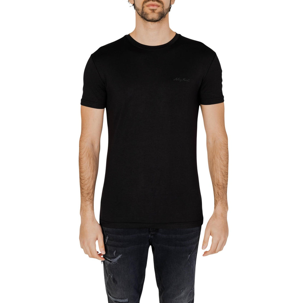 Antony Morato T Shirt Uomo Nero Girocollo Maniche Corte Cotone Modal