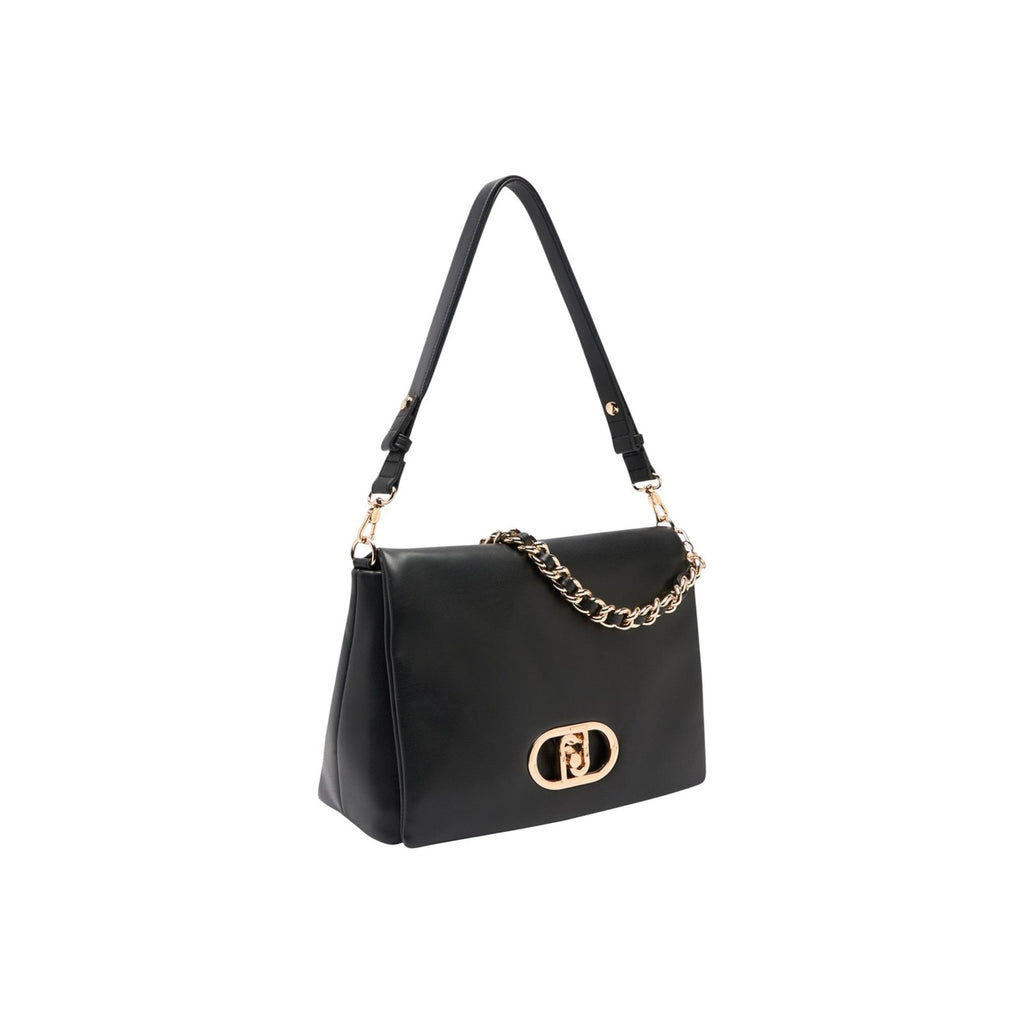 Liu Jo Borsa Tracolla Donna Nera In Ecopelle 32x22x12 Cm