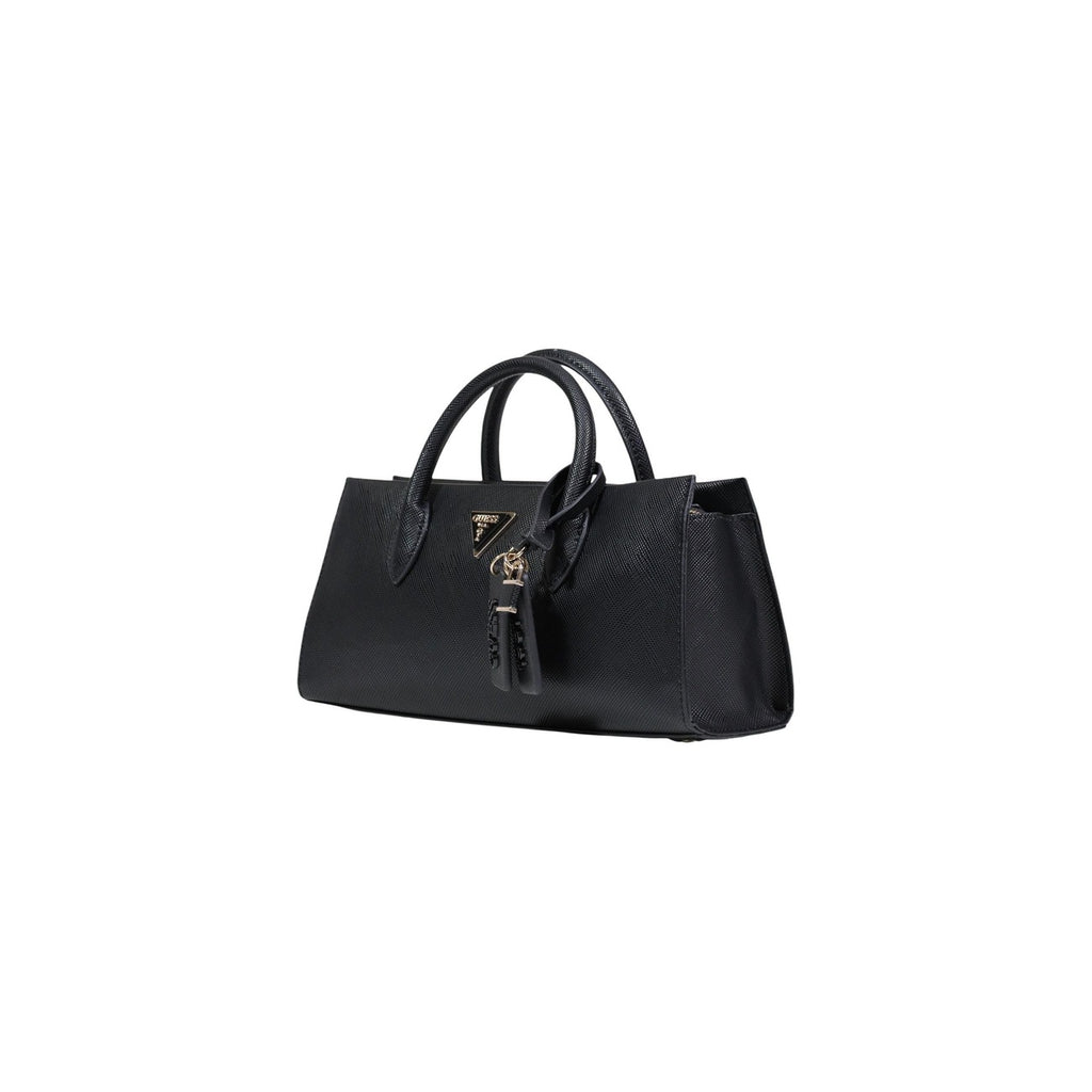 Guess Borsa Donna A Mano Nera Con Cerniera 32x15x9 Cm Elegante