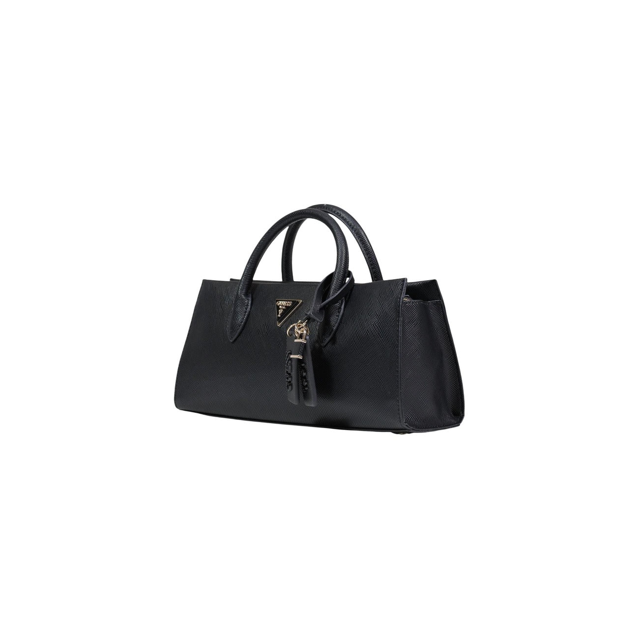 Guess Borsa Donna A Mano Nera Con Cerniera 32x15x9 Cm Elegante