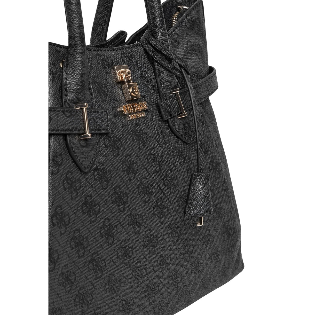 Guess Borsa Donna Satchel Grigio Stampa Yesba Girlfriend 38x27x13 cm