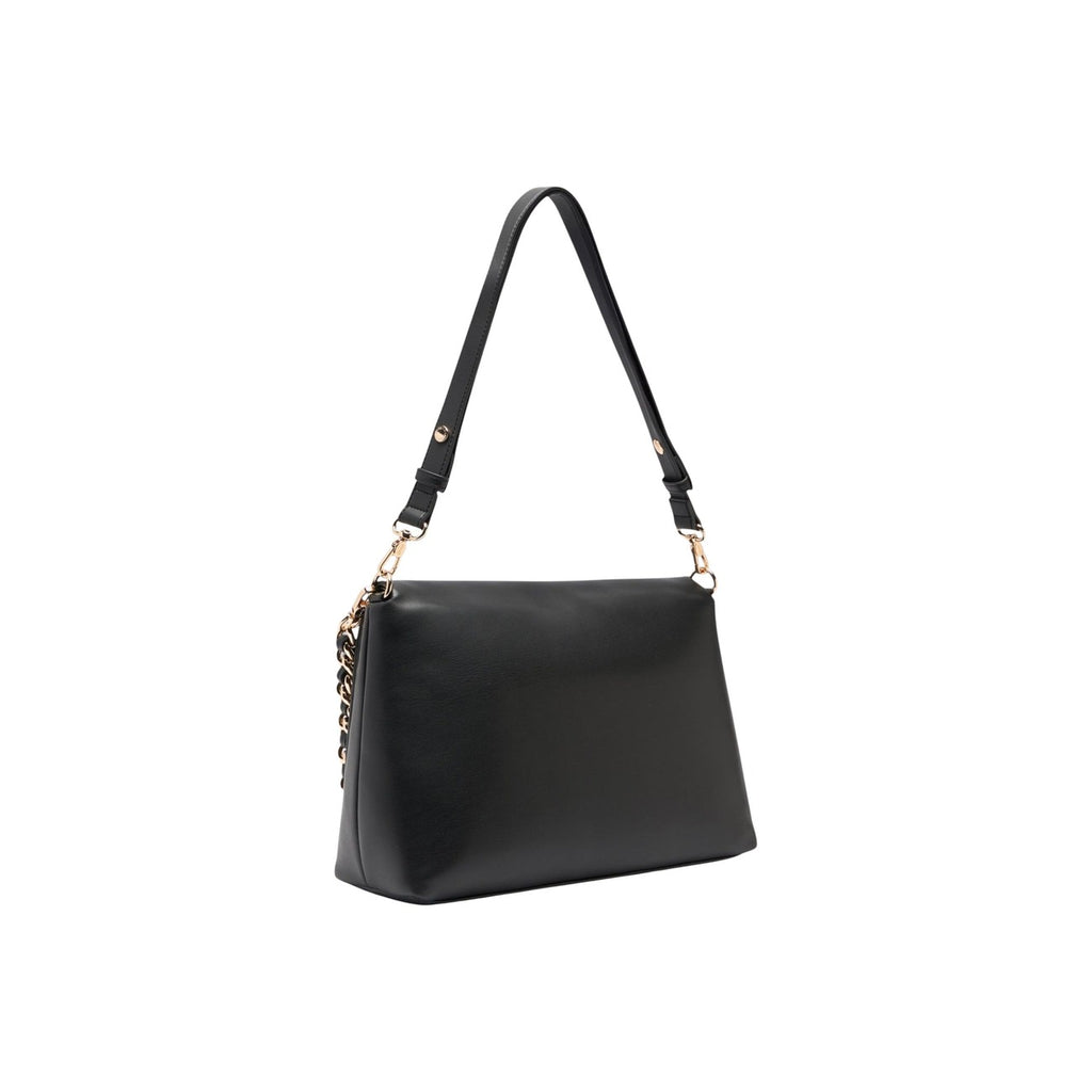 Liu Jo Borsa Tracolla Donna Nera In Ecopelle 32x22x12 Cm