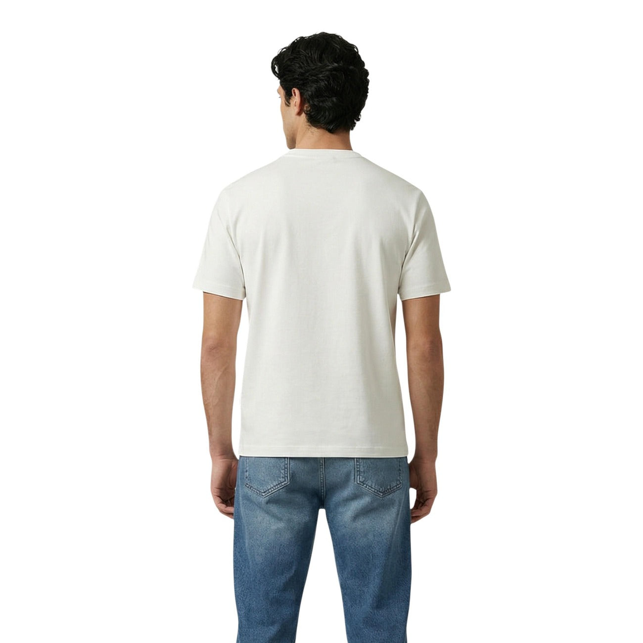 Antony Morato T Shirt Uomo Cotone Bianco Scollo Tondo Maniche Corte