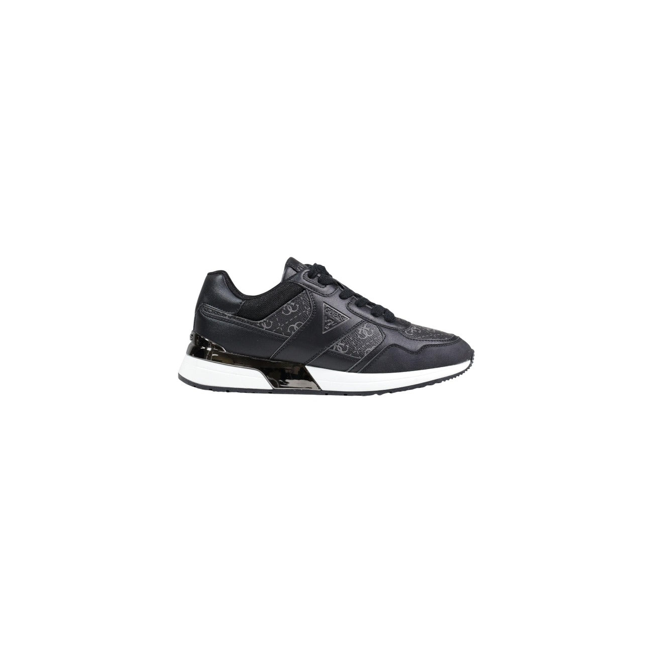 Guess Sneakers Donna Grigie In Pelle E Tessuto Con Lacci Primavera Estate