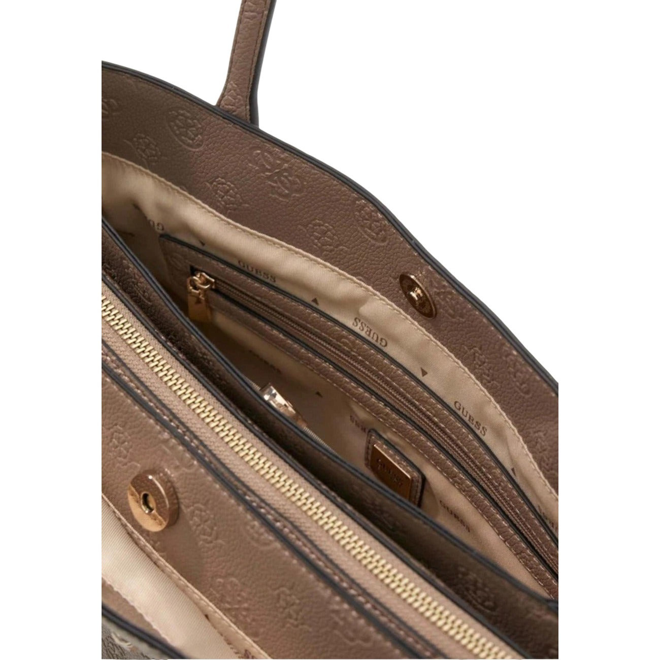 Guess Borsa Donna Beige A Mano Primavera Estate 40x28x14 Con Tasche Interne