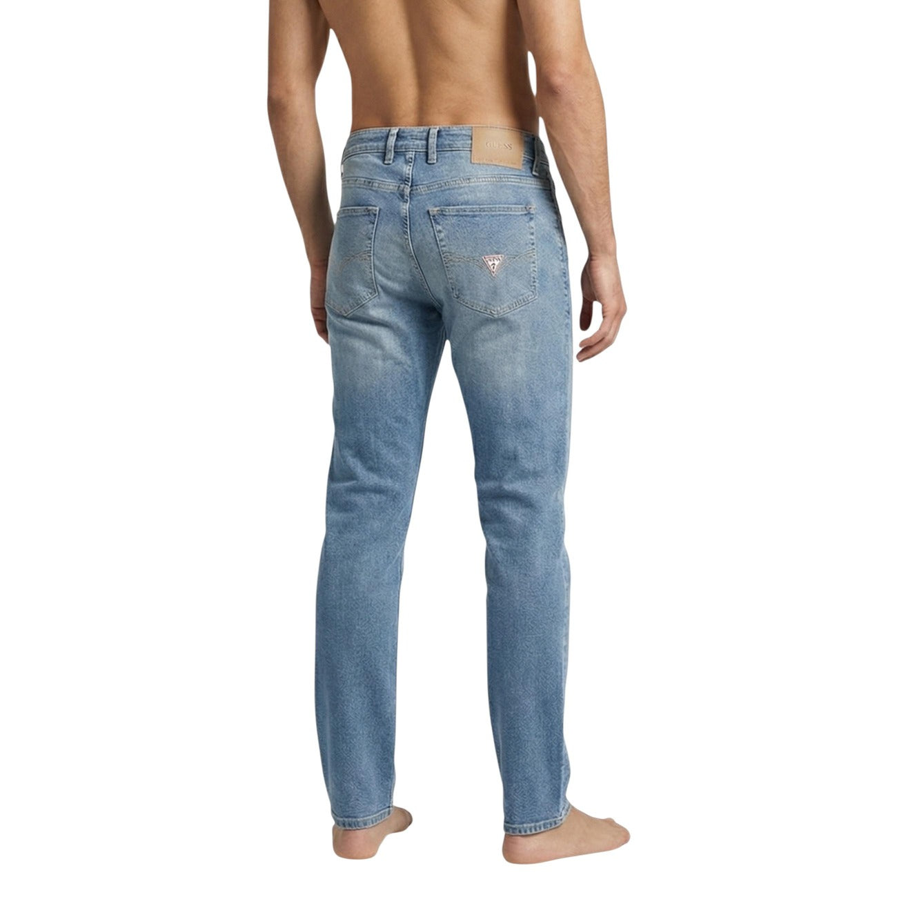 Guess Jeans Uomo Blu Cotone Elasticizzato Slim Primavera Estate