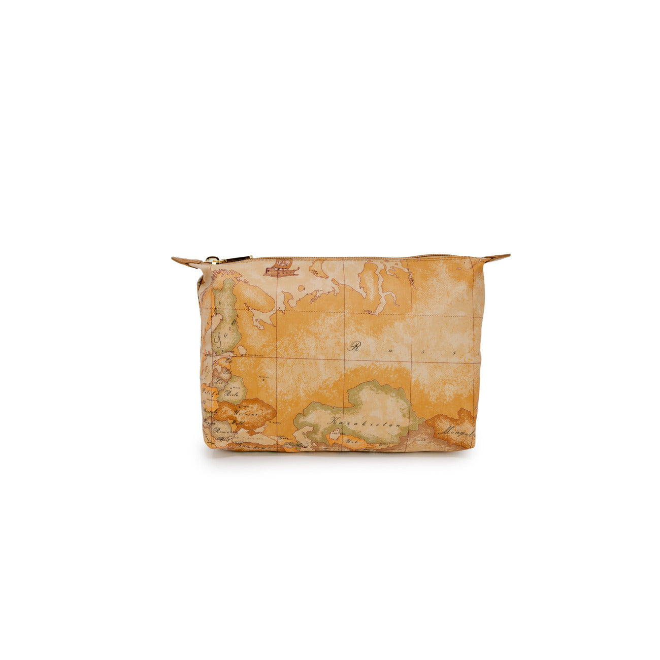 Alviero Martini Prima Classe Borsa Donna Beige Stampa Con Chiusura A Cerniera Rivestimento Pelle W31 H22 L7,5 cm