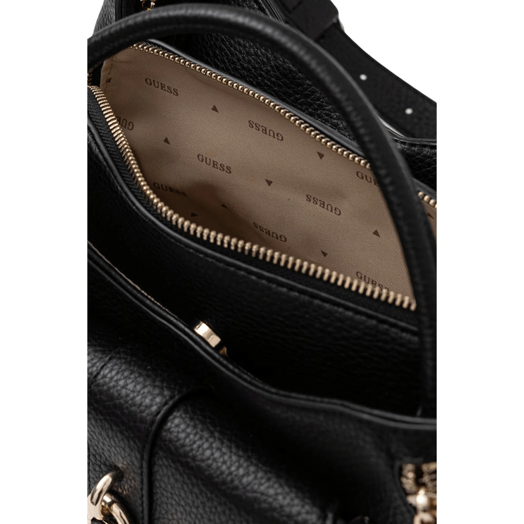 Guess Borsa Donna Jessa Girlfriend Satchel Nero A Mano Con Tracolla