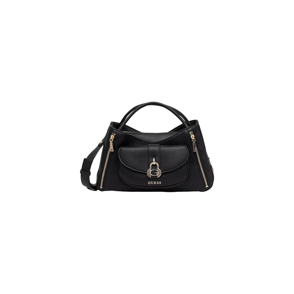 Guess Borsa Donna Jessa Girlfriend Satchel Nero A Mano Con Tracolla