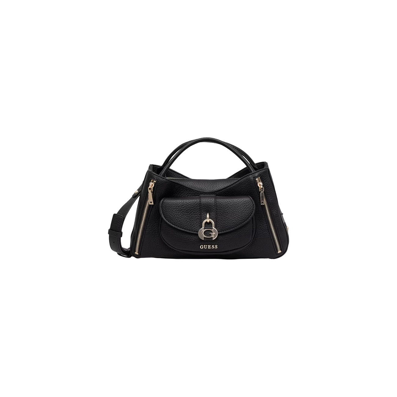 Guess Borsa Donna Jessa Girlfriend Satchel Nero A Mano Con Tracolla