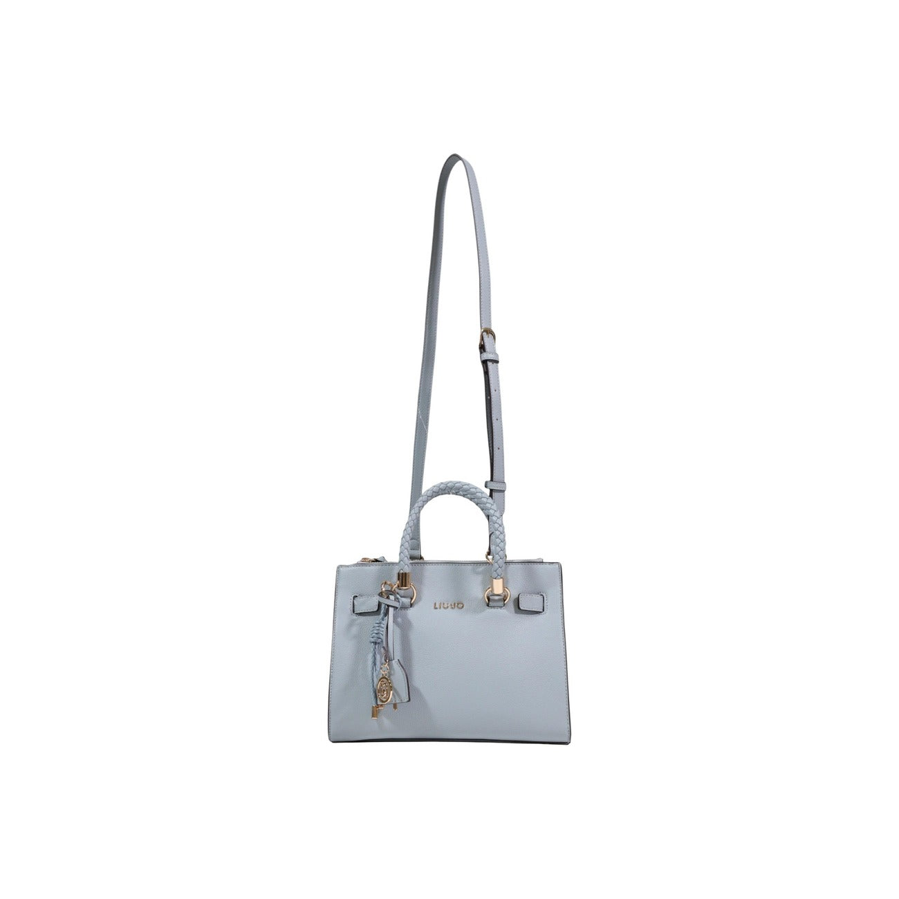 Liu Jo Borsa Donna Satchel Azzurro Tracolla Mano Zip 27x21x12 cm