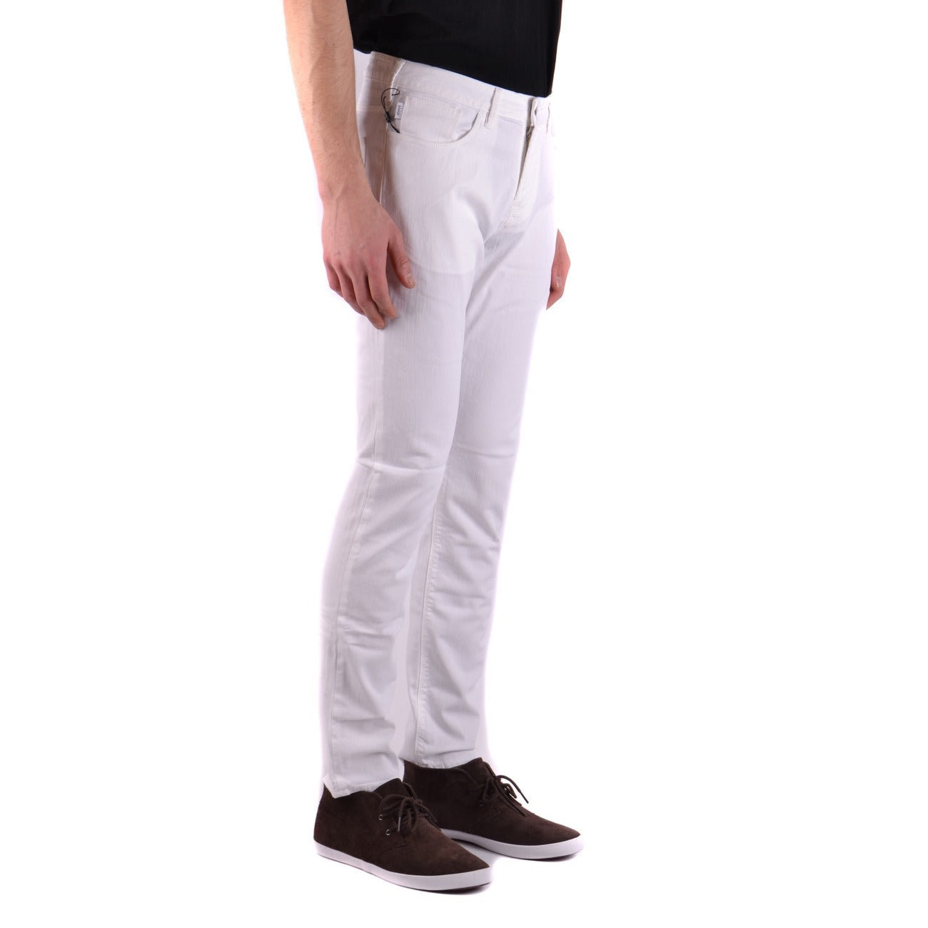 Armani Jeans Uomo Jeans Bianchi Slim Elasticizzati In Cotone Stretch
