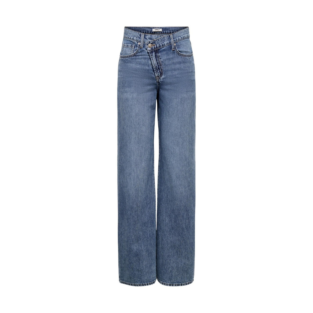 Only Jeans Donna Blu Regular Vita Alta Cotone Organico 75 Primavera Estate