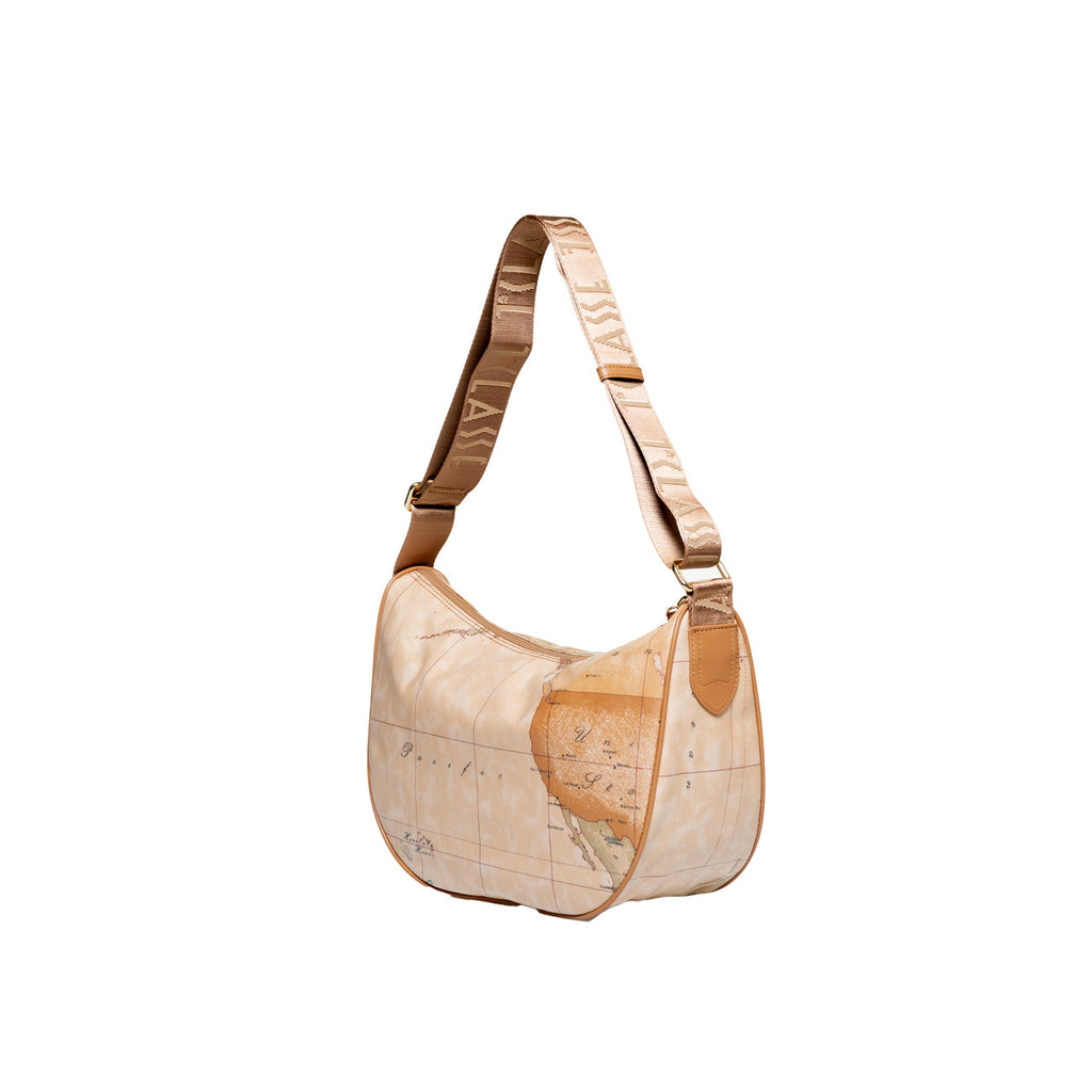 Alviero Martini Prima Classe Borsa Donna Beige 33x22x13 A Mano E Tracolla Con Cerniera Tasca Interna Made In Italy