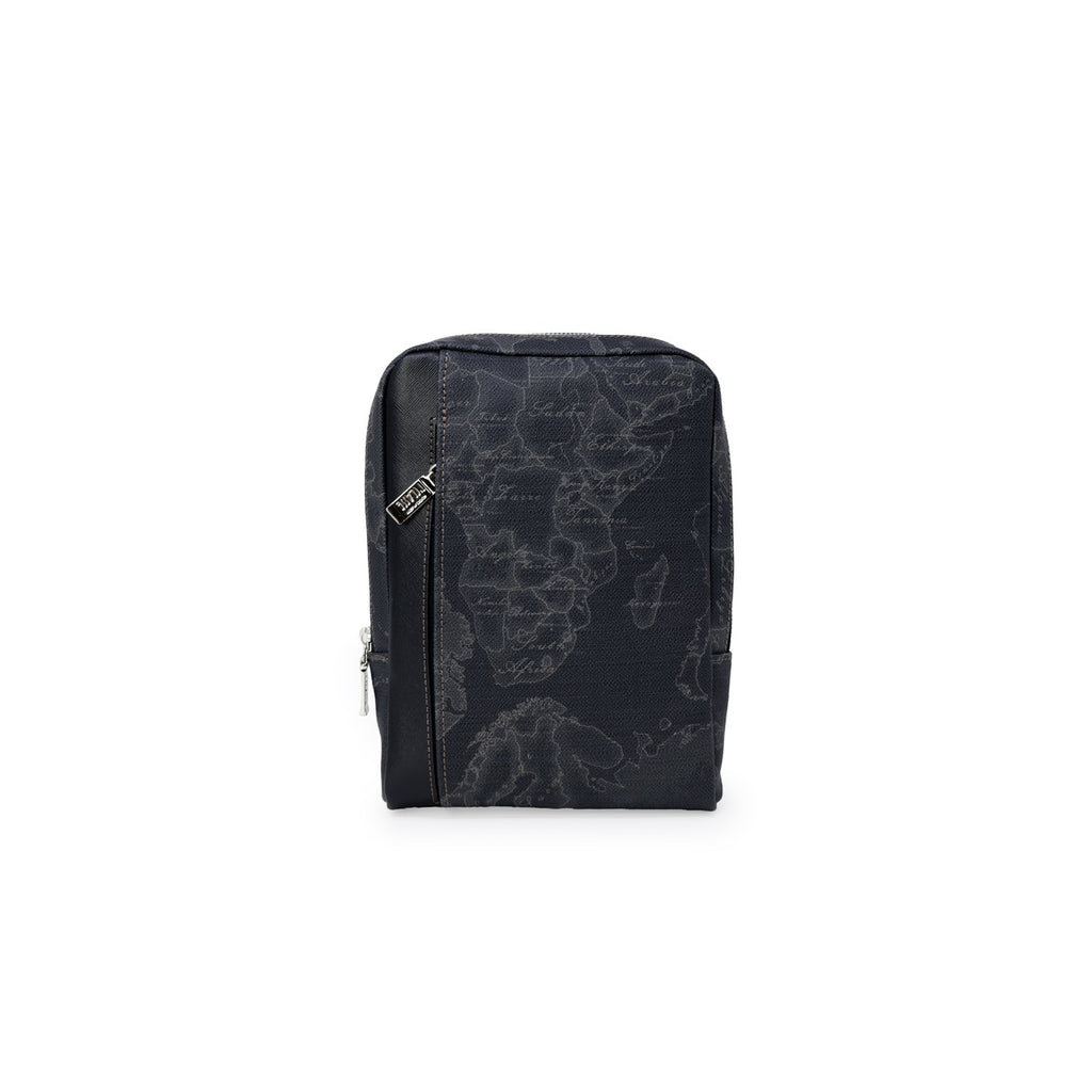 Alviero Martini Prima Classe Borsa Tracolla Uomo Pelle Nero 27x23x7 cm Autunno Inverno Elegante